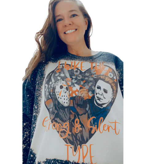 Jason Voorhees, Michael Myers Strong and Silent Type Sweatshirt