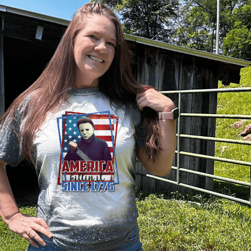 Michael Myers Halloween American Bleached T-Shirts