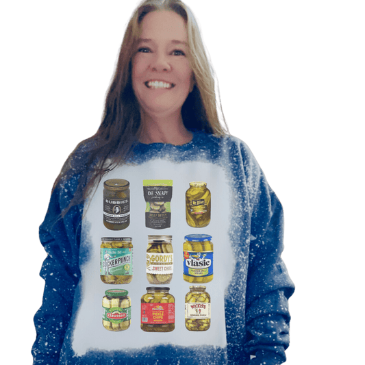 Pickle Jar Bleached T-Shirt or Sweatshirt Custom Made