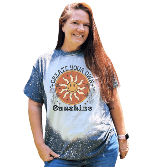 Create Your Own Sunshine Bleached Boho Shirt