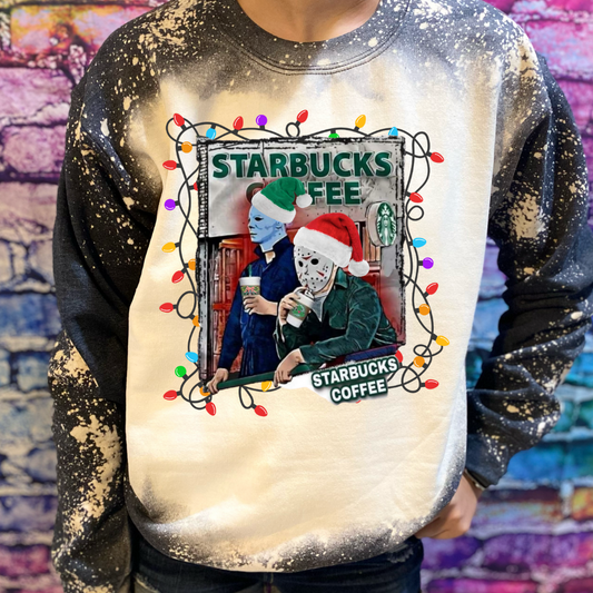 Starbucks Christmas Jason and Michael Sweatshirt