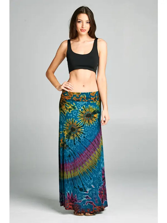 Tie-Dye Maxi Skirt