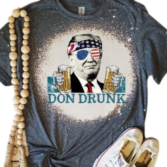 Donald Trump American Beer Bleached T-Shirt - Rkcountry Boutique